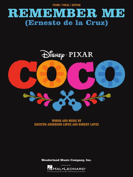 Cover image for Remember Me (Ernesto de la Cruz) (from Coco) Sheet Music